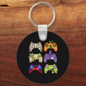 Halloween Gaming Controller Mannen Jongens Kinder  Sleutelhanger (Voorkant)