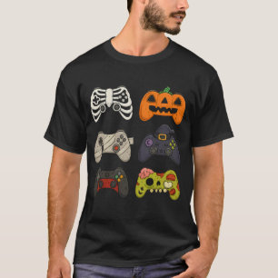Halloween Gaming Controllers Grappige Spooky Gamer T-shirt
