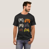 Halloween Gaming Controllers Grappige Spooky Gamer T-shirt (Voorkant volledig)