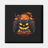 Halloween Gaming Jack O Lantaarn Pompoen Gezichtsb Magneet (Voorkant)