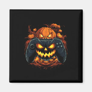 Halloween Gaming Jack O Lantaarn Pompoen Gezichtsb Magneet