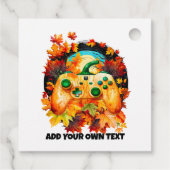 Halloween Gaming, Pumpkin Controller, Horror Herfs Bedankjes Labels (Achterkant)