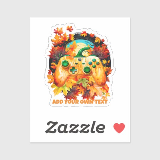 Halloween Gaming, Pumpkin Controller, Spooky Sticker (Vel)
