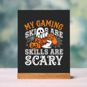 Halloween-gamingvaardigheden zijn eng spookcontrol acryl bord (Neutraal)