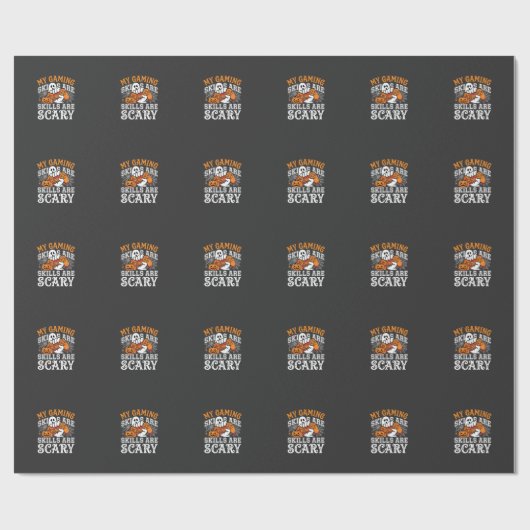 Halloween-gamingvaardigheden zijn eng spookcontrol cadeaupapier (Vlak)