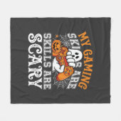 Halloween-gamingvaardigheden zijn eng spookcontrol fleece deken (Voorkant (Horizontaal))
