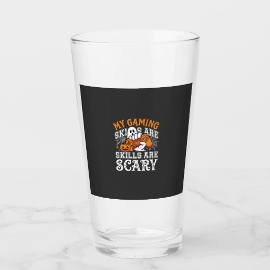 Halloween-gamingvaardigheden zijn eng spookcontrol glas (Voorkant)