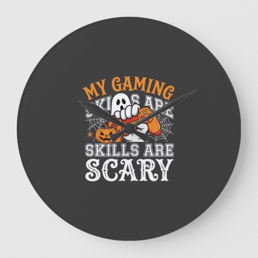 Halloween-gamingvaardigheden zijn eng spookcontrol grote klok (Voorkant)