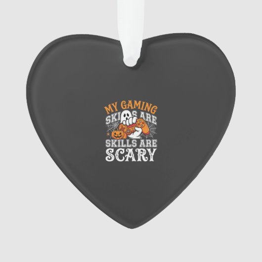 Halloween-gamingvaardigheden zijn eng spookcontrol ornament (voorkant)