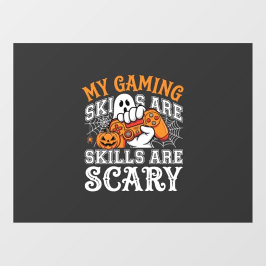 Halloween-gamingvaardigheden zijn eng spookcontrol raamsticker (Vel)