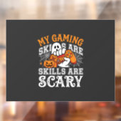 Halloween-gamingvaardigheden zijn eng spookcontrol raamsticker (Vel 2)