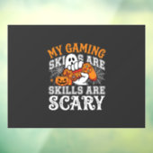 Halloween-gamingvaardigheden zijn eng spookcontrol raamsticker (Vel 3)