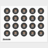 Halloween-gamingvaardigheden zijn eng spookcontrol ronde sticker (Vel)