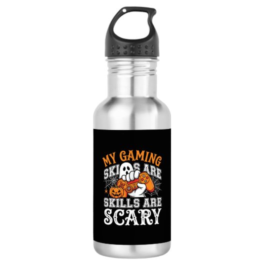 Halloween-gamingvaardigheden zijn eng spookcontrol waterfles (Voorkant)