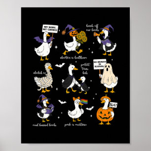 Halloween Gans Subtiel Weerstaat Trump Liberale Fe Poster