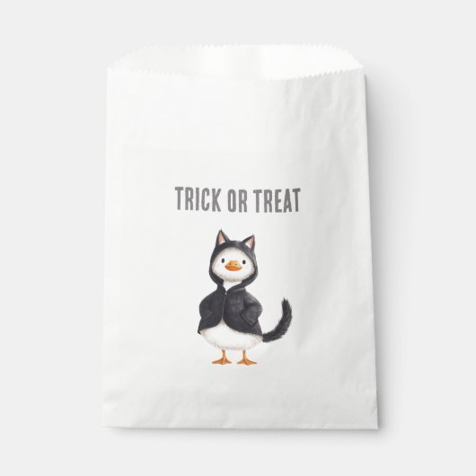 Halloween Gans Zwarte Kat Bedankzakje (Voorkant)