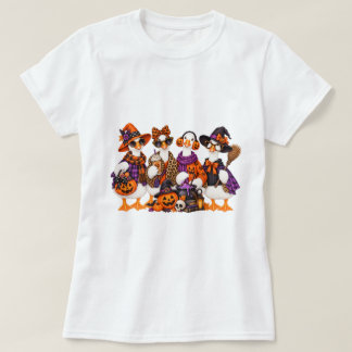 Halloween Ganzen Outfit Hekserige Ganzen Griezelen T-shirt