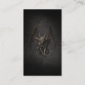 Halloween Gargoyle Visitekaartje (Achterkant)