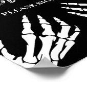 Halloween Gastenboek Baby shower Spel Poster (Hoek)