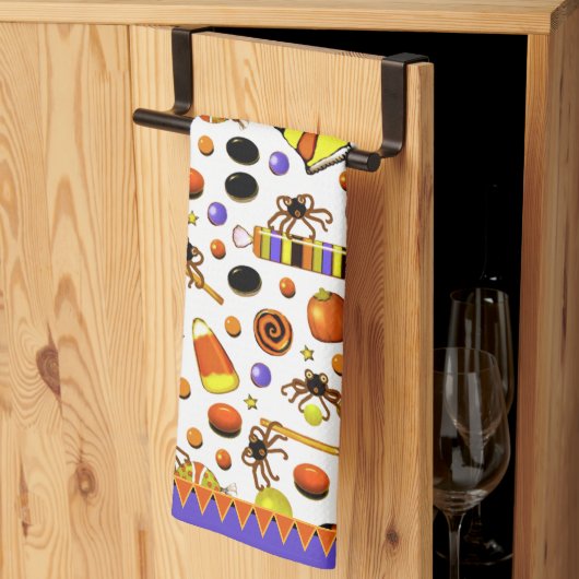Halloween gastvrouw cadeau decoratie theedoek (Derde Gevouwen)