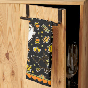 Halloween Gastvrouw Cadeau Decoratie Theedoek