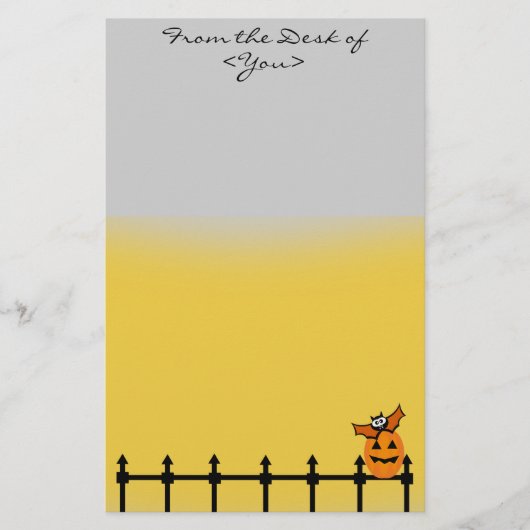 Halloween Gate Briefpapier (Voorkant)