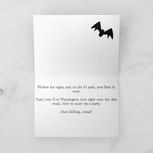 Halloween Gathering Kaart (Binnen)