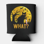 Halloween Gato Negro What? Blikjeskoeler (Achterkant)