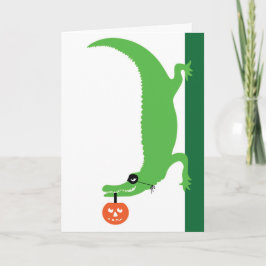 Halloween Gator Kaart