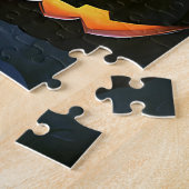 Halloween geanimeerde heks en Jack-O-Lanterns Legpuzzel (Zijkant)