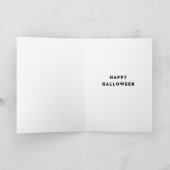 Halloween Gedicht Kaart (Binnen)