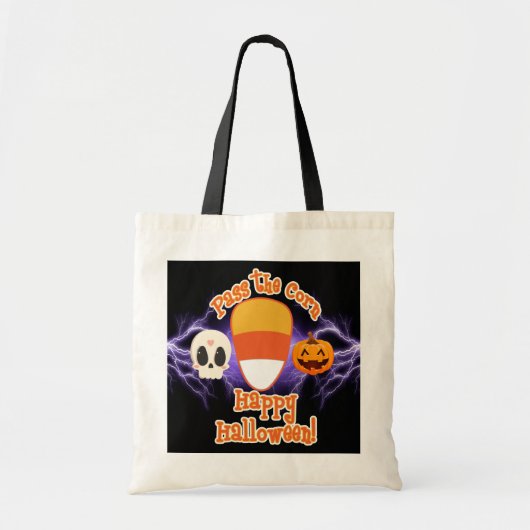 Halloween Geef de Mais Door Tote Bag (Voorkant)