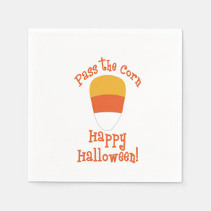 Halloween Geef De Snoep Mais Door Servet