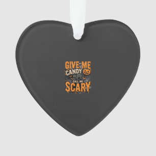 Halloween Geef Me Snoep Angstaanjagende Kat Ornament