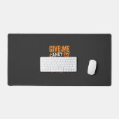 Halloween Geef Me Snoep Verschrikkelijke Kat Bureaumat (Keyboard & Muis)