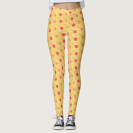 Halloween geel Sinaasappel minimal patroon Leggings