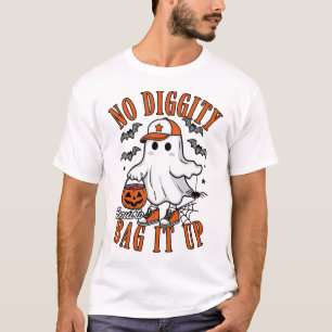 Halloween geen Diggity Bout om het op te blazen me T-shirt