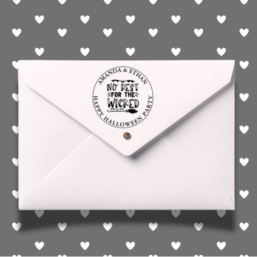 HALLOWEEN GEEN RUST VOOR HET SLECHTE THEMA  ZELFINKTENDE STEMPEL