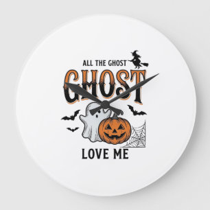 Halloween Geest Alle Geesten Liefhebben Mij Grappi Grote Klok