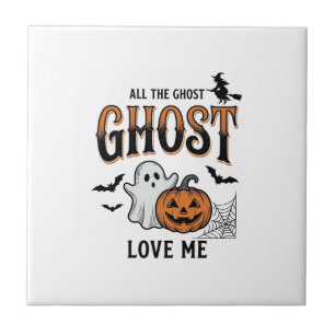 Halloween Geest Alle Geesten Liefhebben Mij Grappi Tegeltje