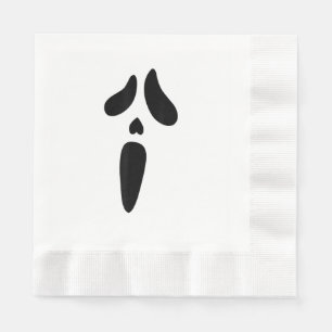 Halloween Geest Angstaanjagend Gezicht Vakantie Servet
