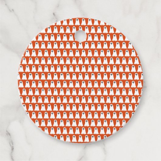 Halloween Geest Bedankjes Labels (Voorkant)