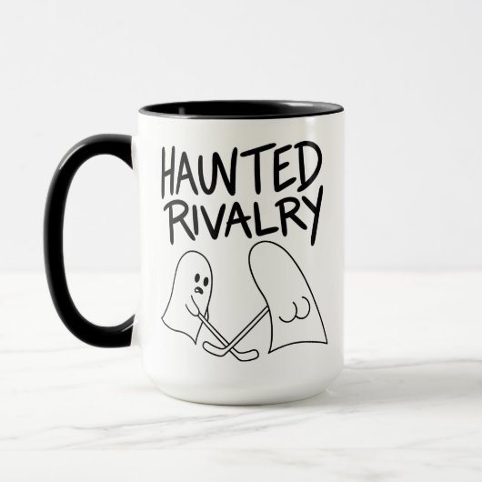 Halloween Geest Behekste Verhitte Rivaliteit Mok (Links)