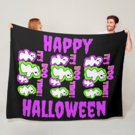 Halloween Geest Boe Plezier Spooky Fleece Deken