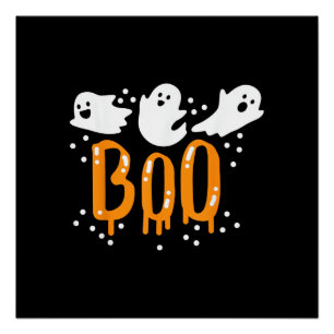 Halloween Geest Boe Schattig Perfect Poster