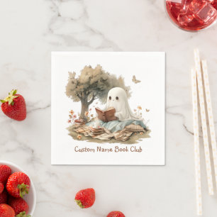 Halloween Geest Boek Liefhebber, Aangepaste Boek C Servet