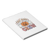 Halloween Geest Boo Bemanning Schattig Spooky Vint Notitieblok (Schuin)