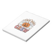 Halloween Geest Boo Bemanning Schattig Spooky Vint Notitieblok (Linkerzijde)