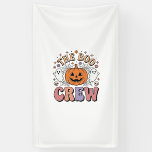 Halloween Geest Boo Bemanning Schattig Spooky Vint Spandoek