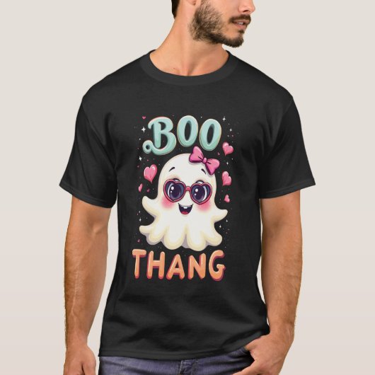 Halloween Geest Boo Dingen T-shirt (Voorkant)
